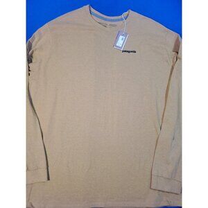 PATAGONIA Logo Responsibli-Tee T-Shirt Men's Size XXL NEW With Tag Long Sleeve